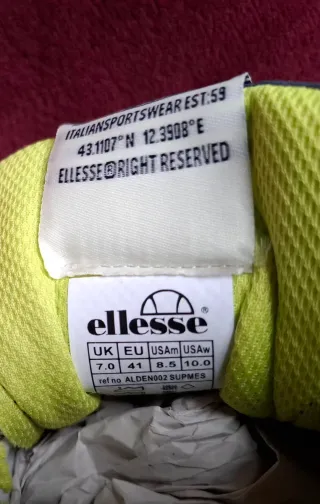 Zapatillas Ellesse grises y verdes nuevas