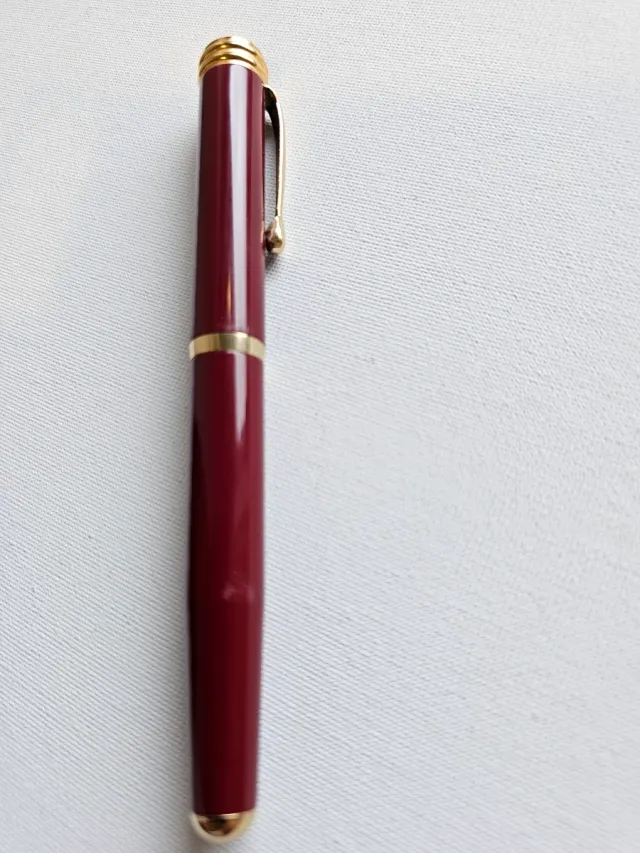 Pluma Estilográfica Loewe Borgoña y Oro