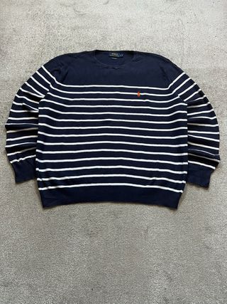 Jersey Polo Ralph Lauren Azul Marino y Blanco