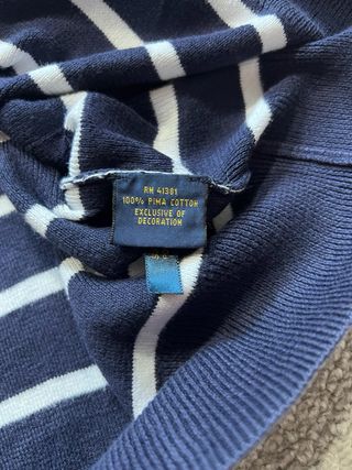 Jersey Polo Ralph Lauren Azul Marino y Blanco