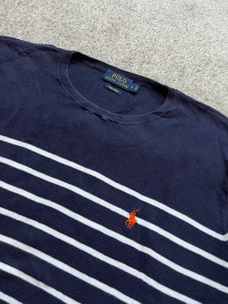 Jersey Polo Ralph Lauren Azul Marino y Blanco