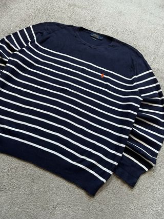 Jersey Polo Ralph Lauren Azul Marino y Blanco