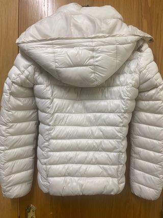 Anorak acolchado blanco talla S