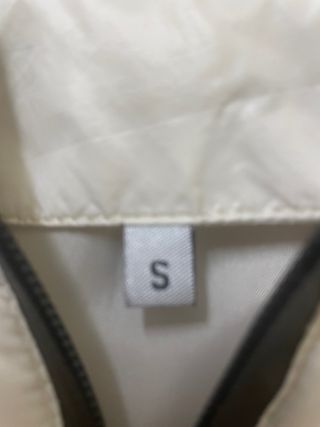 Anorak acolchado blanco talla S