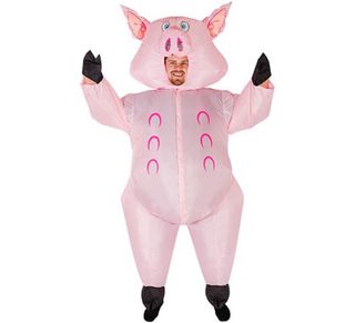 Disfraces hinchables cerdo y vaca fiesta