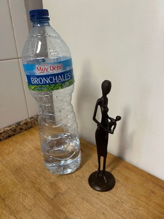 Figura Madre e Hijo Bronce Antigua