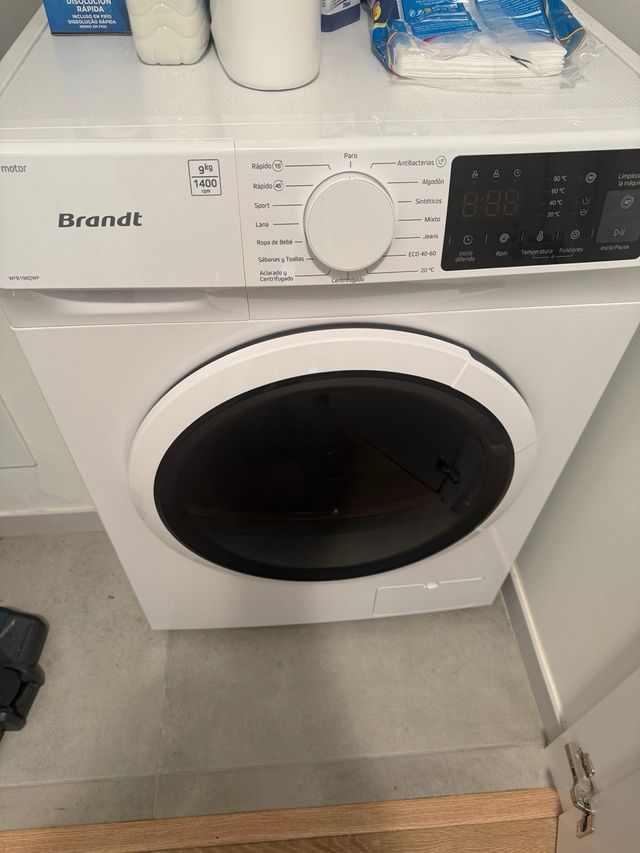 Lavadora Brandt 9kg 1400 rpm