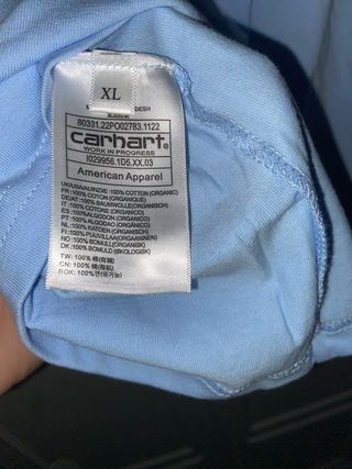 Camiseta Carhartt Azul Claro Talla XL