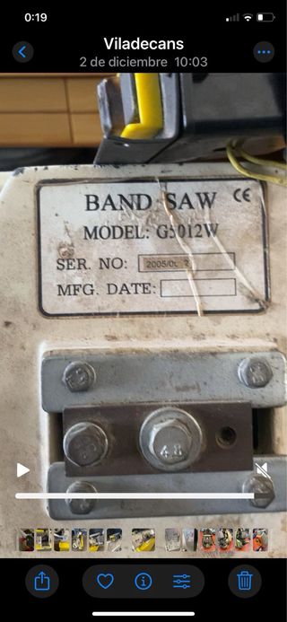 Sierra de cinta para metal