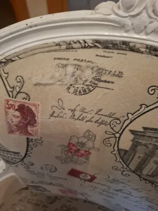 Poltrona Luigi XVI Stampata Vintage