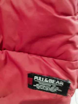 Chamarra acolchada roja talla S