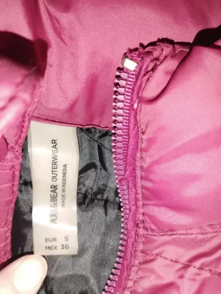 Chamarra acolchada roja talla S