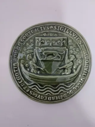 Facsímiles sellos medievales porcelana