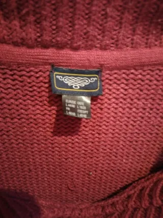 Vestido de lana corto mujer de color granate