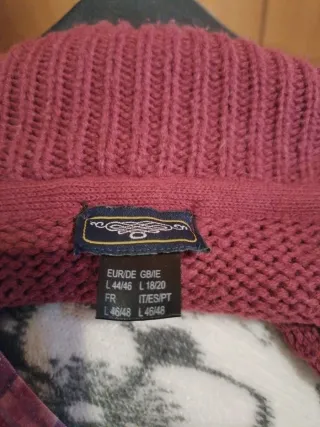 Vestido de lana corto mujer de color granate