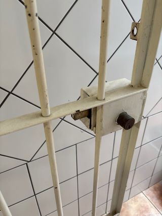 Puerta exterior de hierro