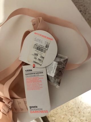 Sujetador Gisela Talla Grande Beige