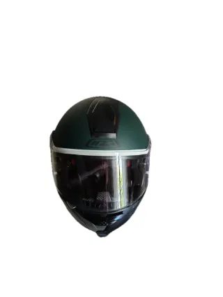 Casco Moto Verde Talla XL
