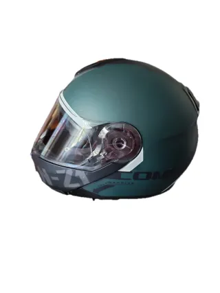 Casco Moto Verde Talla XL