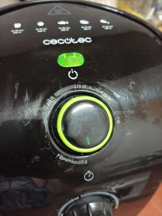 Cecotec Freidora de Aire Negra