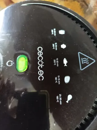 Cecotec Freidora de Aire Negra