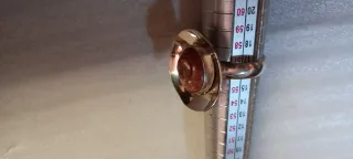 Anillos de Plata con Piedras Rojas y Blancas