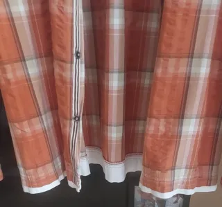 Camisa de cuadros naranja talla XL