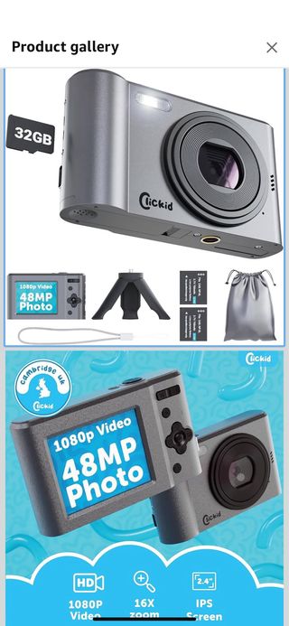 Cámara Digital Clickid CAM20 48MP HD