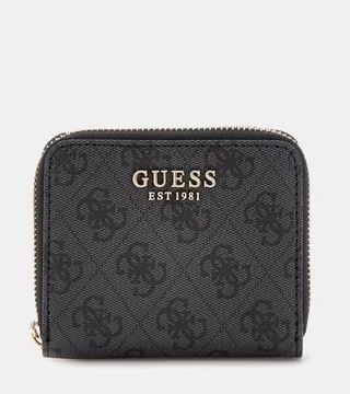 Monedero Guess Negro Estampado Logo NUEVO