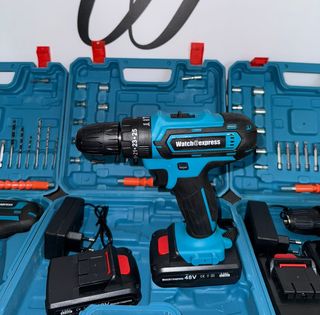 Trapano Avvitatore Percussione 48V con 2 Batterie