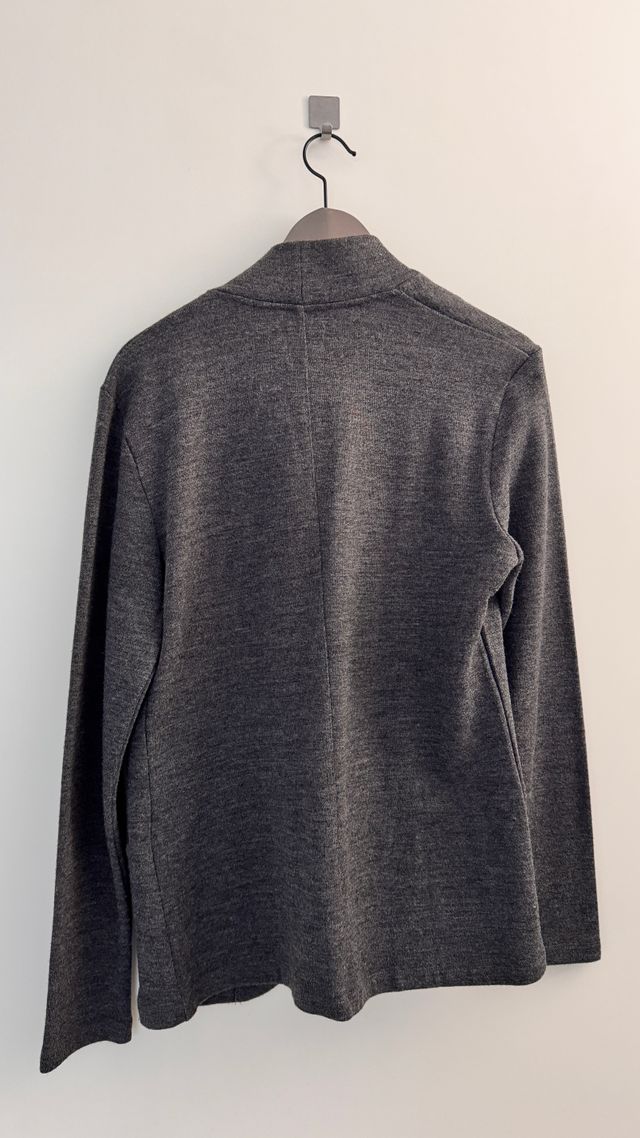 Blazer de punto gris de Zara Man