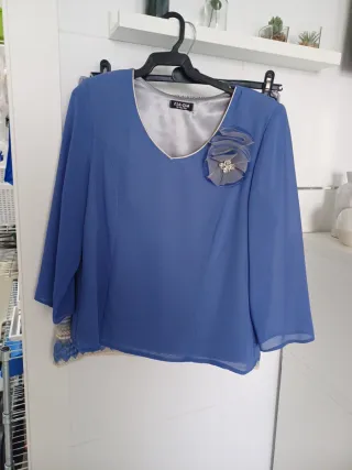 Conjunto 2 piezas azul y gris