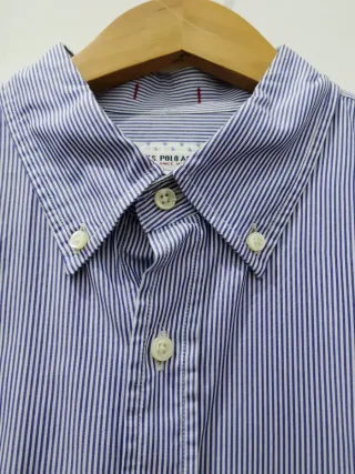 Camicia U.S. Polo Assn. a righe blu/bianca XL
