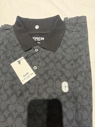 Polo Coach Caballero Talla XL Negro