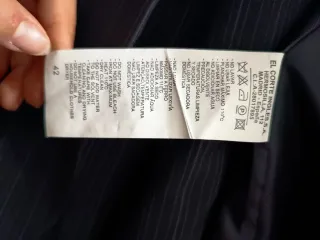 Traje de chaqueta y pantalón negro talla 42 mujer