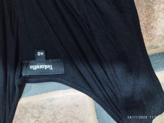 Vestido negro largo talla 40