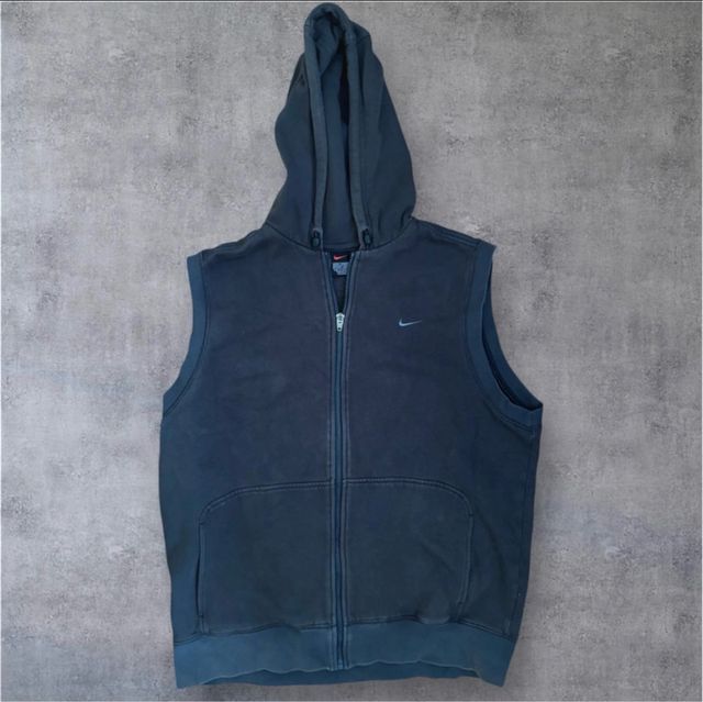 Gilet con cappuccio Nike vintage blu