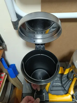 Cestino per lavandino in metallo Inox