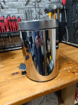 Cestino per lavandino in metallo Inox