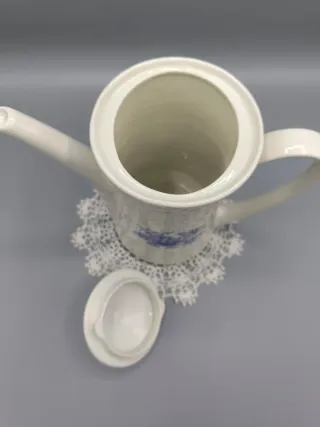 Tetera de porcelana azul y blanca Pontesa