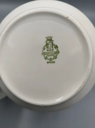 Tetera de porcelana azul y blanca Pontesa