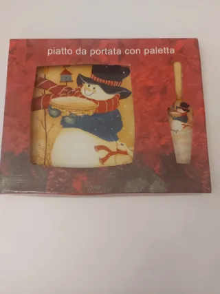Piatto da portata con paletta natalizio