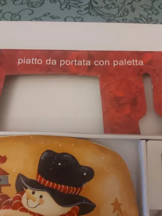 Piatto da portata con paletta natalizio