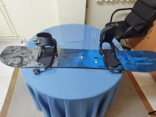 Tabla Snowboard Burton y Fijaciones Salomon.