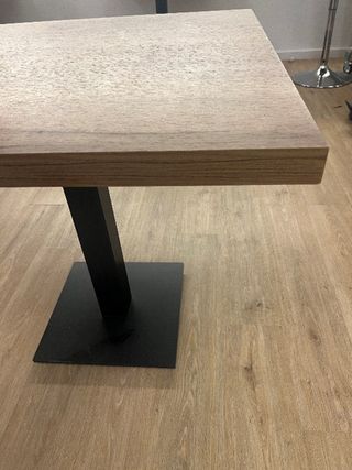 Mesa industrial madera y metal