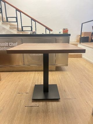 Mesa industrial madera y metal