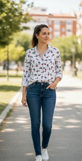 Camisa Estampada Mickey Mouse