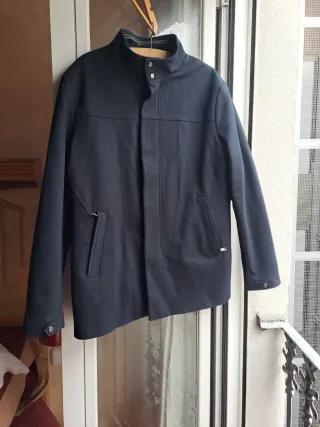 Chaquetón Zara Hombre Negro