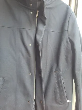 Chaquetón Zara Hombre Negro