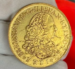 8 Escudos Fernando VI 1751 Lima